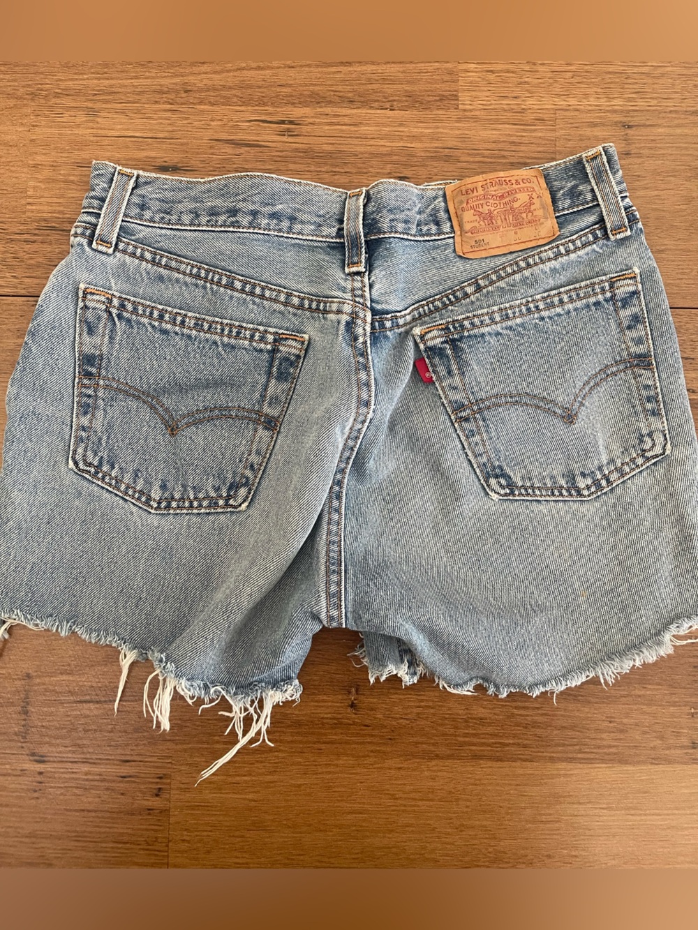 Levi's Light Blue vintage fitted Denim Shorts
